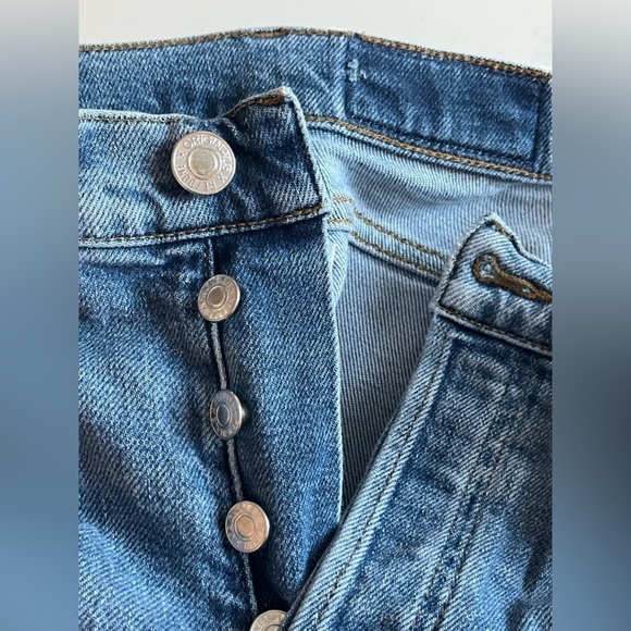 Re/Done High Rise Ankle Crop In Light 22 - Picture 10 of 10